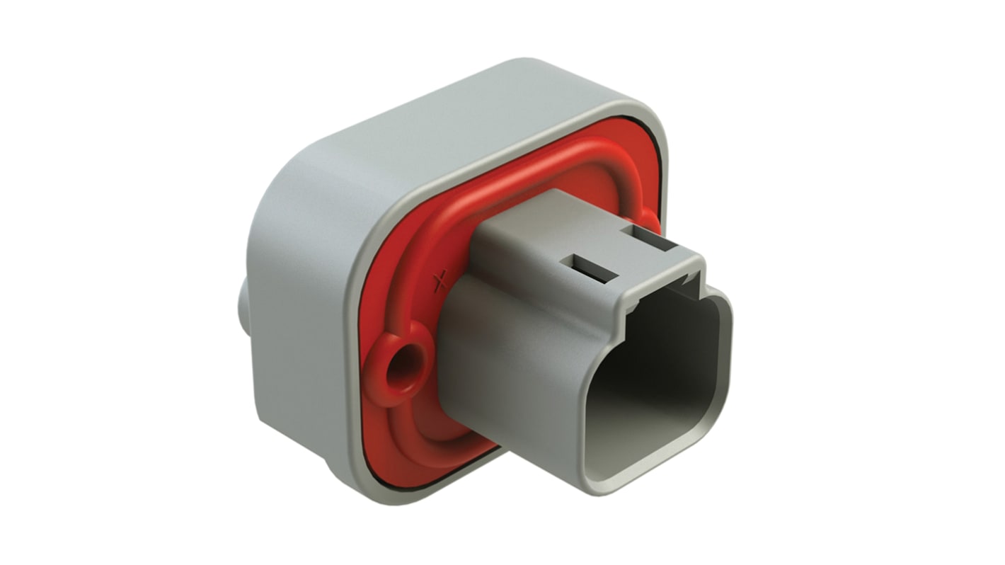 Connettore automotive Amphenol Industrial, Maschio, 13A, 2 vie, file, montaggio su flangia