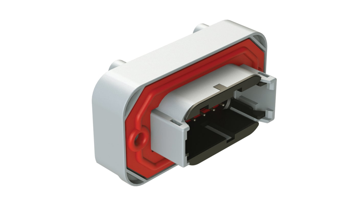 Amphenol Industrial, AT Automotive Connector Plug Grey Flange Mount 12 Way ATM13-12PB-BM03