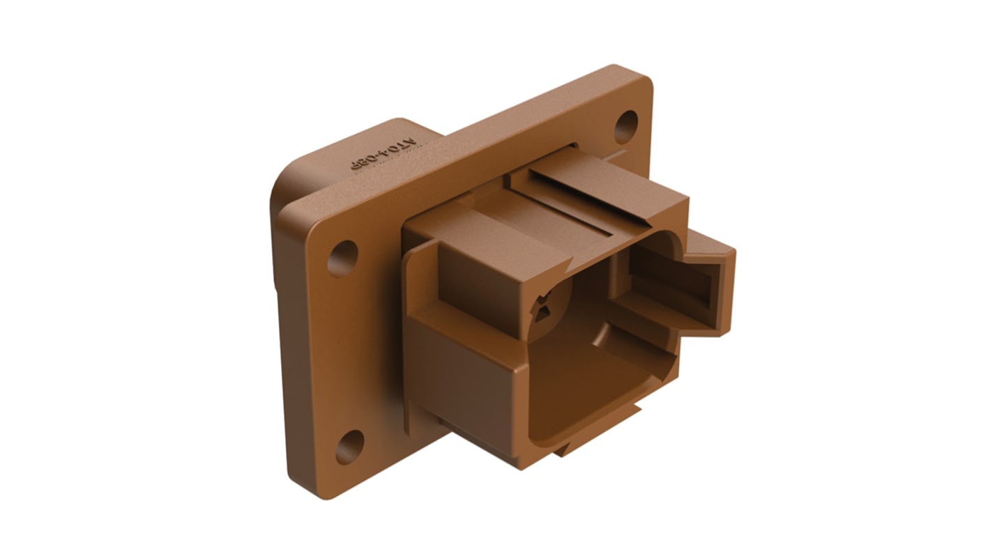 Amphenol Industrial, AT Automotive Connector Plug Brown Panel Mount 8 Way AT04-08PD-L012
