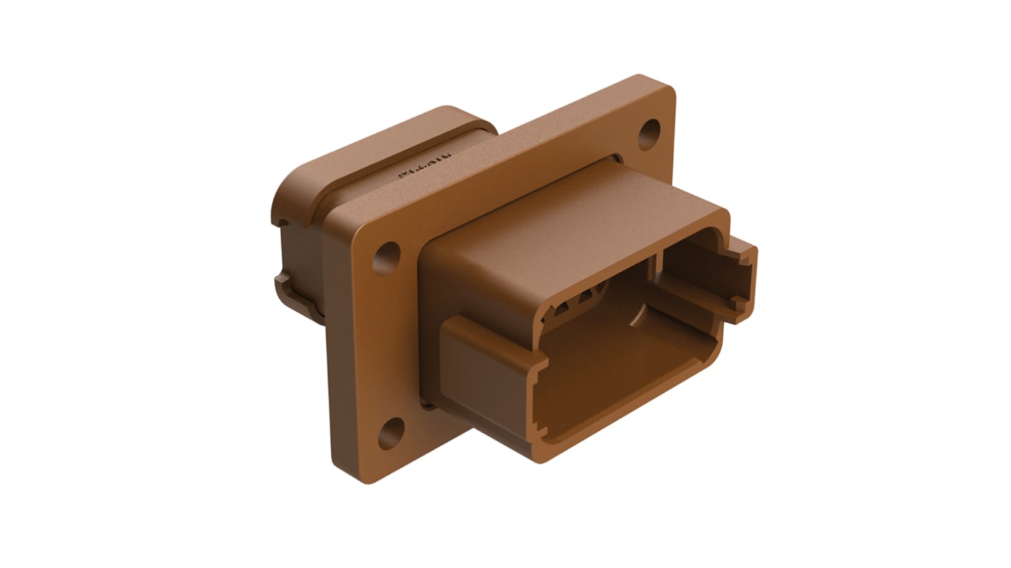Amphenol Industrial, AT Automotive Connector Plug Brown Panel Mount 12 Way AT04-12PD-LE07