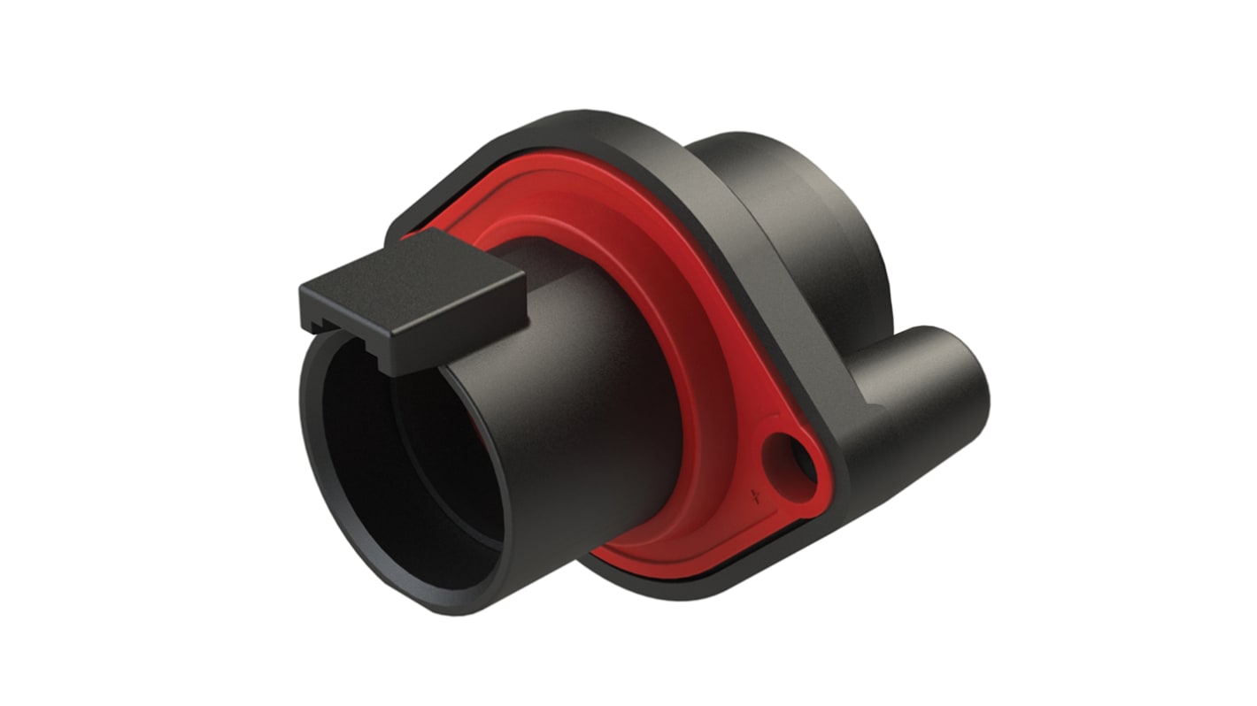 Amphenol Industrial, AT Automotive Connector Plug Black Flange Mount 1 Way ATHD04-1-4P-L009