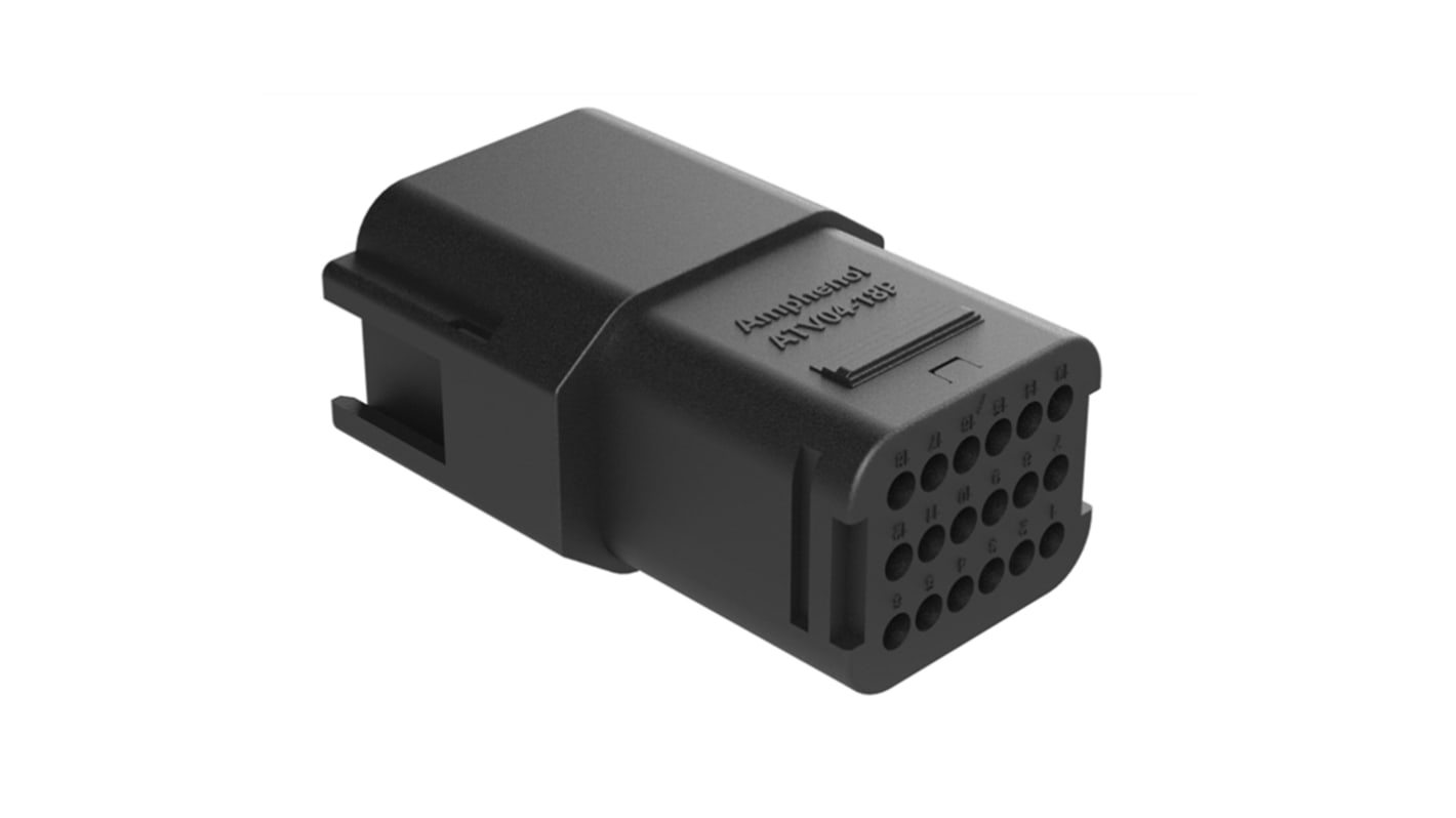Amphenol Industrial, ATV Automotive Connector Socket Black 18 Way ATV04-18PB-RR01