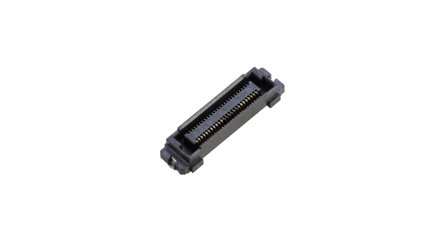 Amphenol Communications Solutions BergStak HS Series Straight Surface Mount PCB Header, 50 Contact(s), 0.5mm Pitch, 2