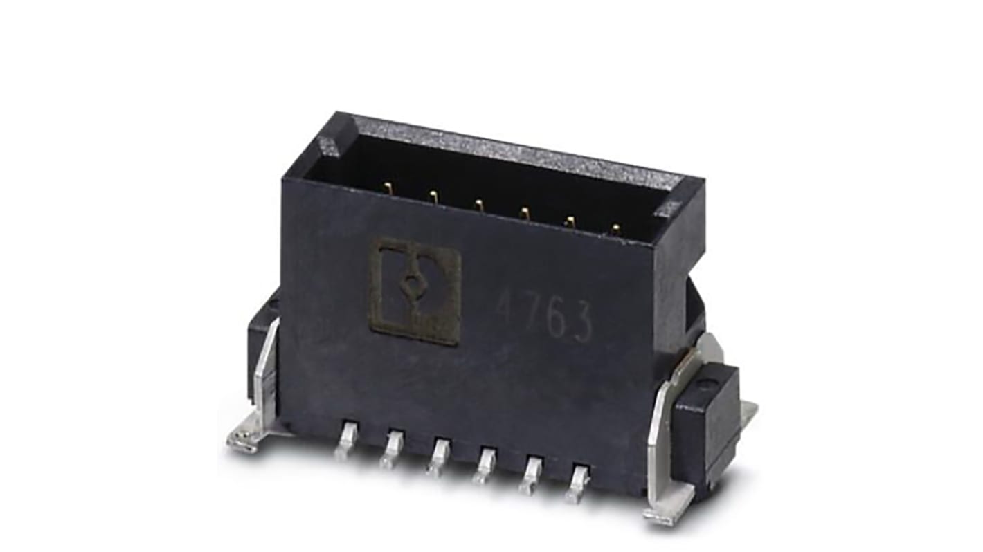 Phoenix Contact FP 1.27/ 80-MV Series Surface Mount PCB Header, 80 Contact(s), 1.27mm Pitch, 2 Row(s), Shrouded