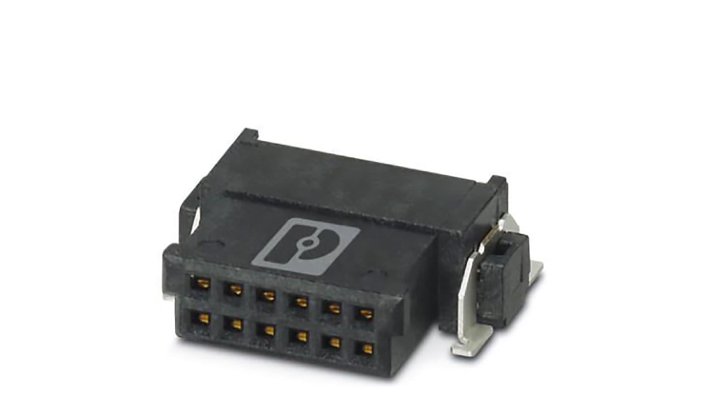 Phoenix Contact 16p双排排母, 1.27mm间距, SMT安装, 500 V, 1.4A, FP 1.27/ 16-FH系列