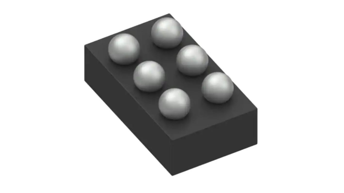 onsemi 线性稳压芯片, 0.6 → 3.3 V输出, 1.3A最大输出, 单路输出, WLCSP, 6针, 贴片安装, -40°C→+85°C, ±50mV精度