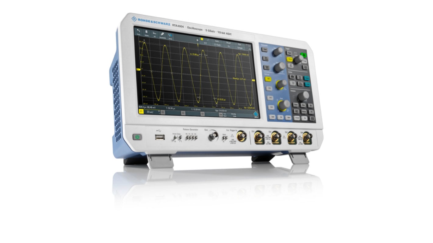 Rohde & Schwarz RTA4004 RTA4000 Series, 1GHz Bench Oscilloscope, 4 Analogue Channels, 16 Digital Channels