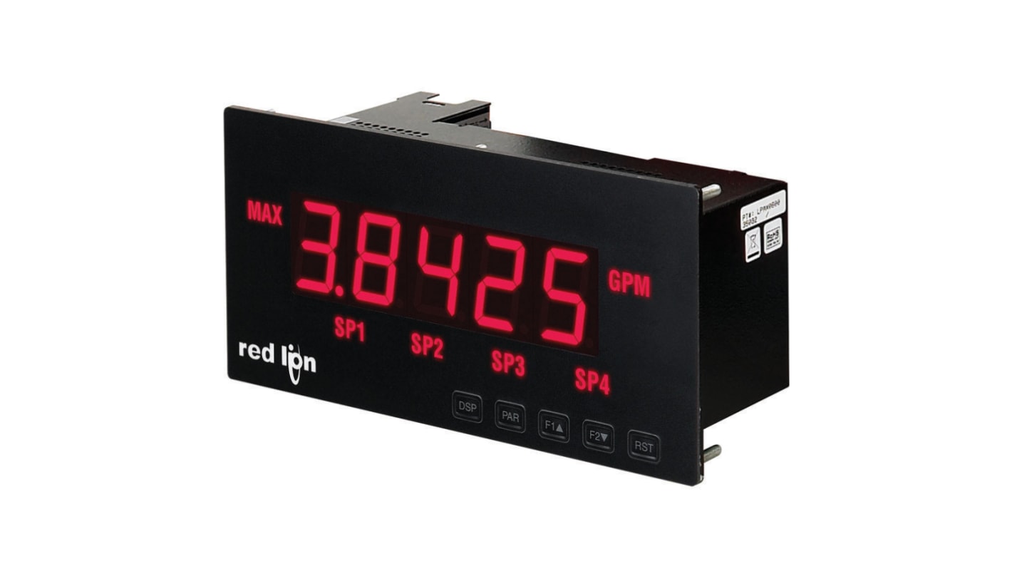 Red Lion LPAX LED Digital Panel Multi-Function Meter, 92.2mm x 236mm
