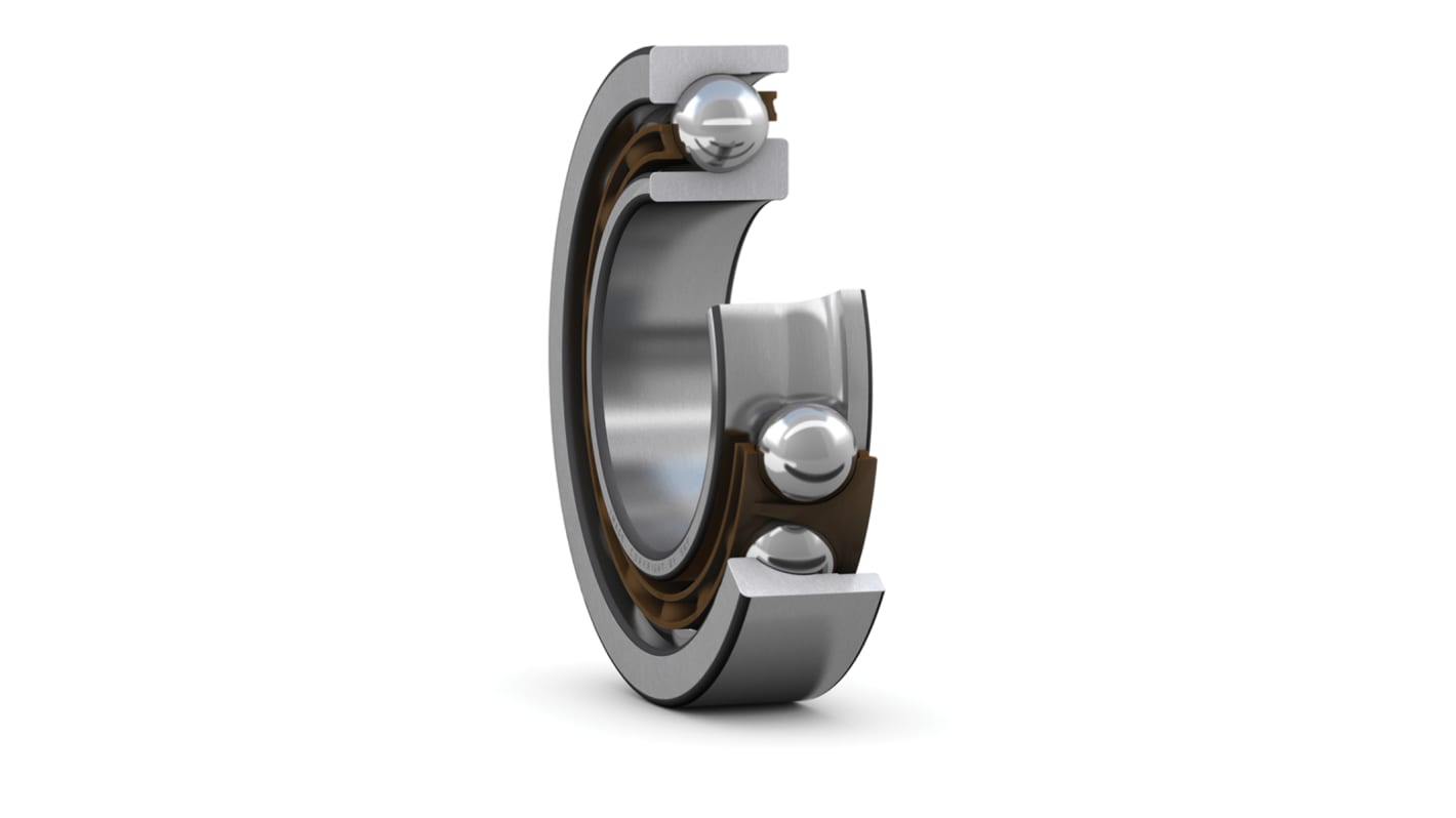 SKF 7308 BECBP Single Row Angular Contact Ball Bearing- Open Type 40mm I.D, 90mm O.D