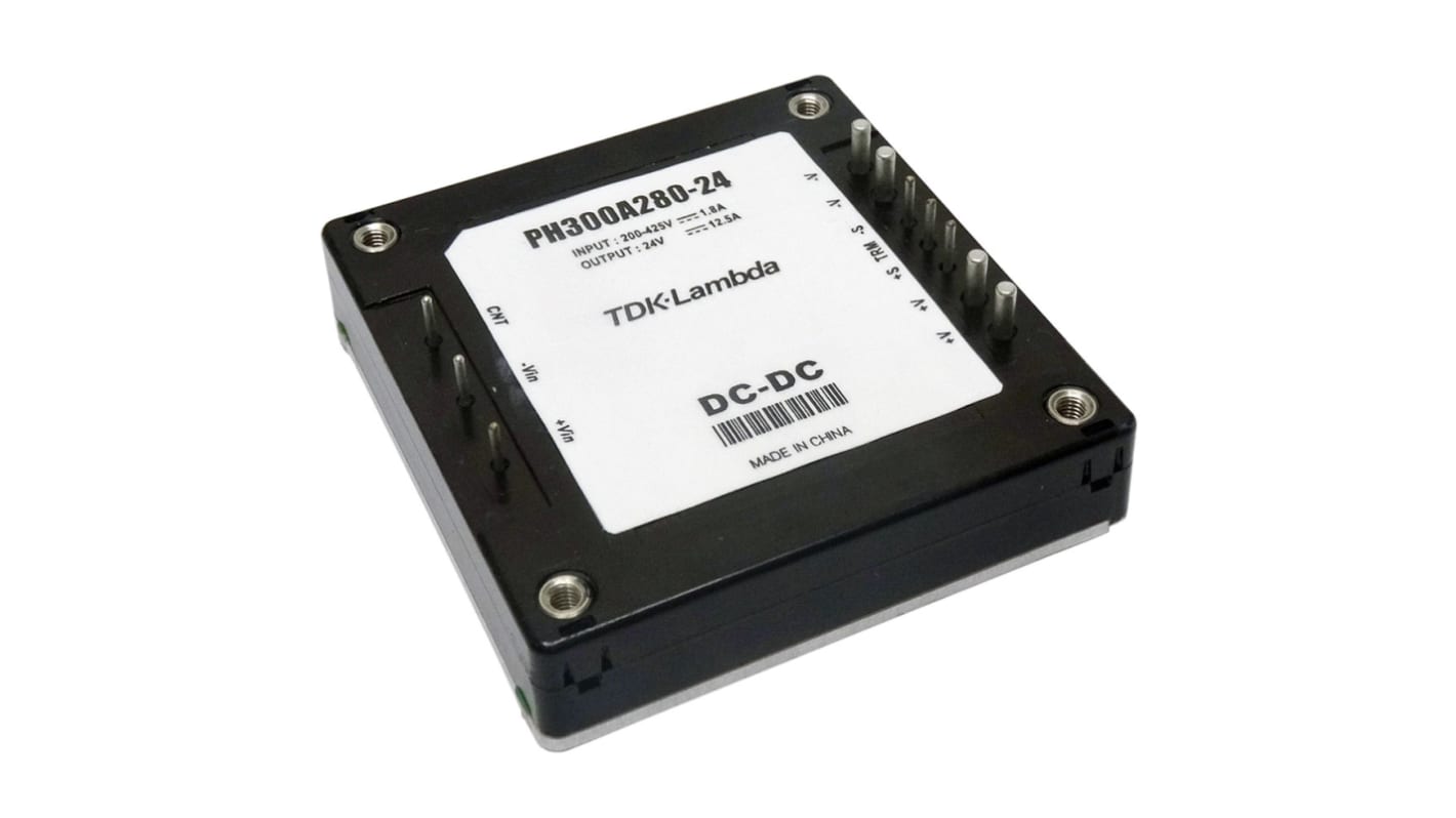 Przetwornica DC-DC, 302.4W, Uwe 200 425 V DC, Uwy 48V dc, Iwy 6.3A, TDK-Lambda