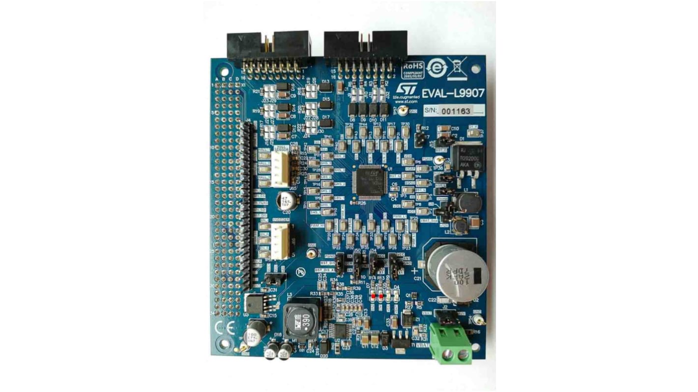 STマイクロ,  電源IC 開発キット, 評価ボード, L9907 高集積 3 相 BLDC モータ 用, EVAL-L9907-H