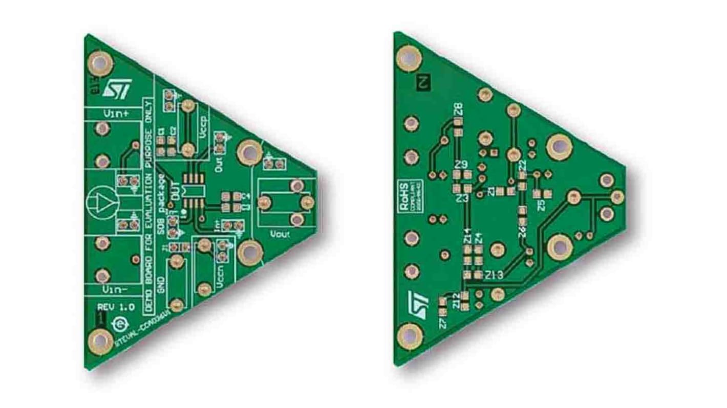 STMicroelectronics 演示板, Demonstration Board, 用于单通道运算放大器
