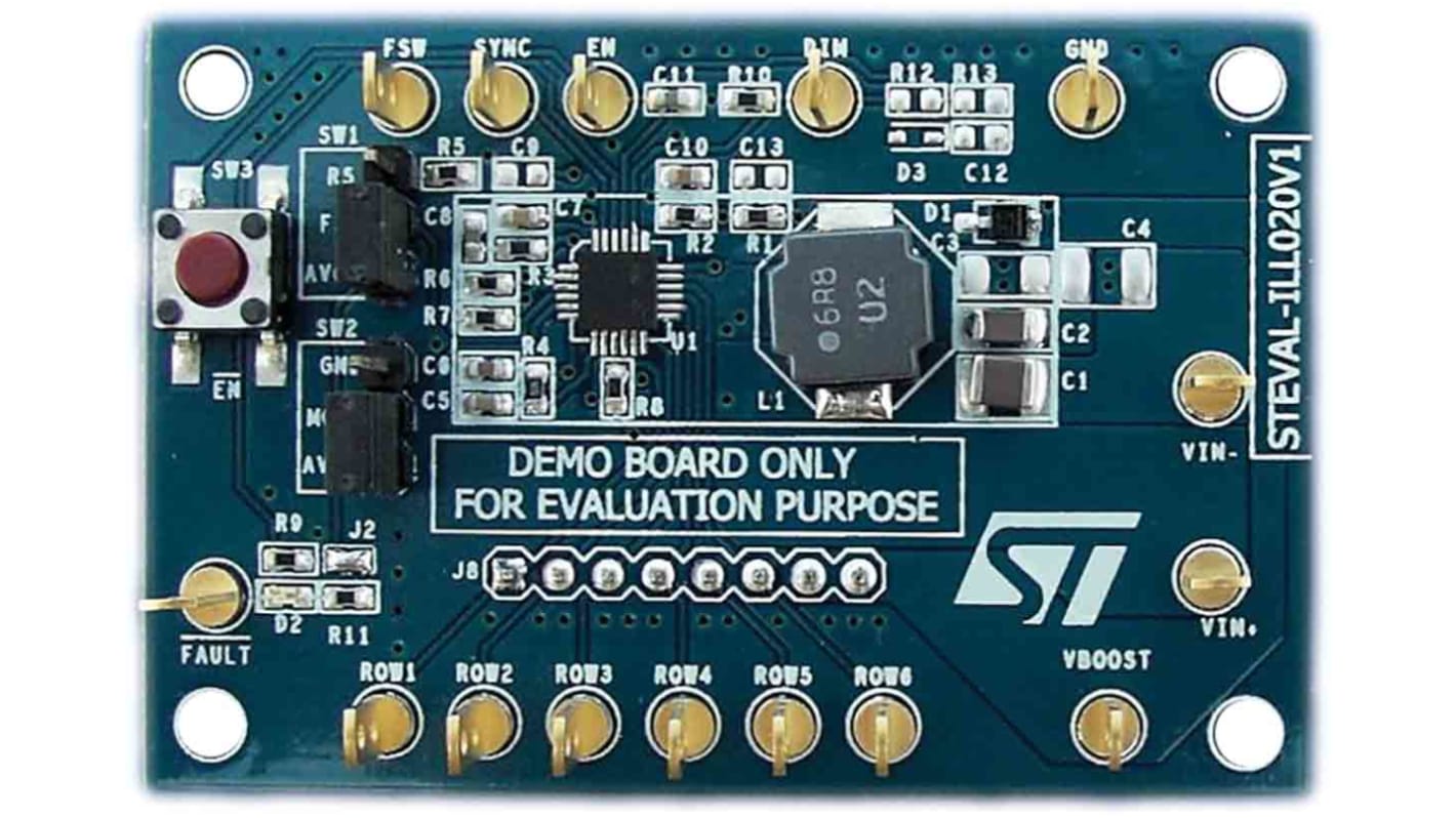 STMicroelectronics LED演示板, STEVAL, 用于LED 驱动器