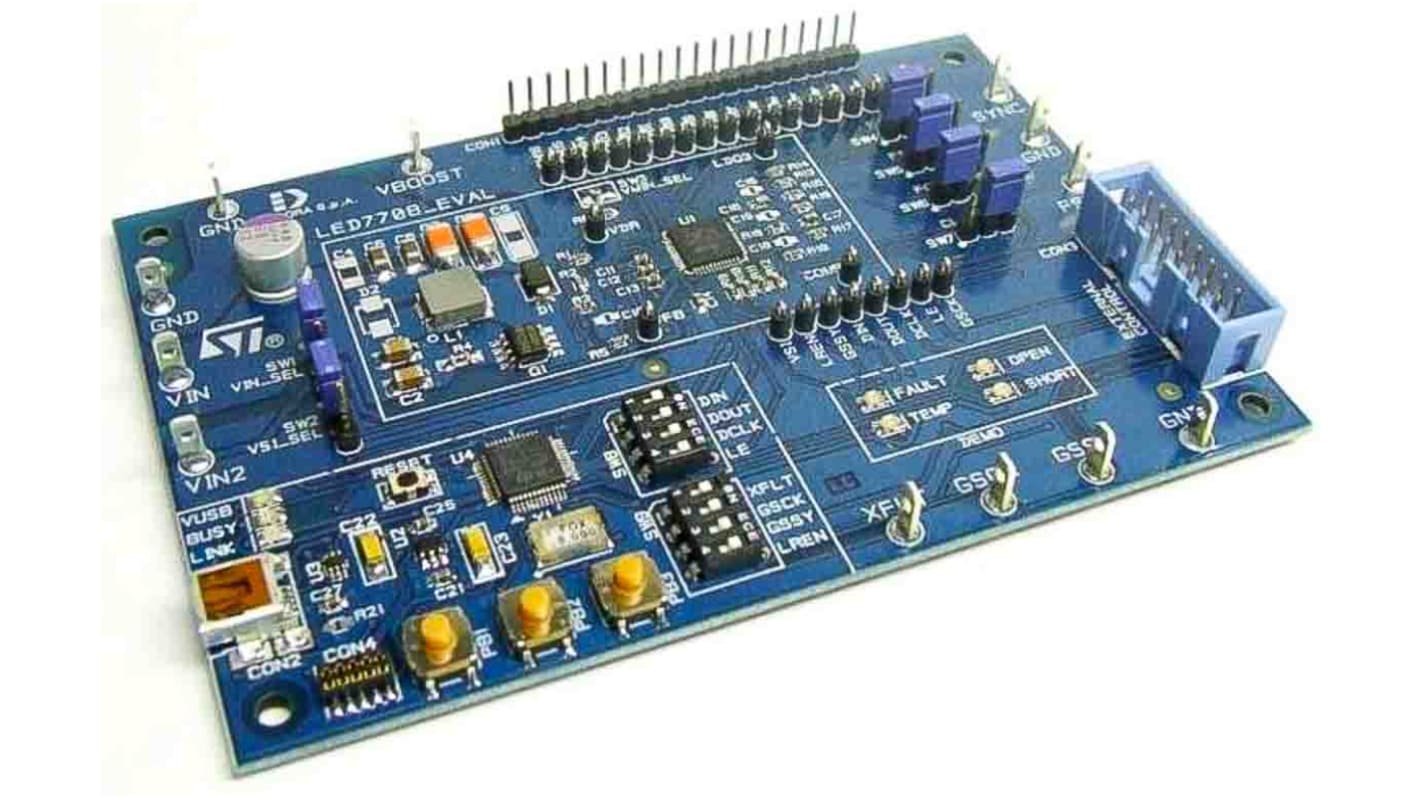 STMicroelectronics LED 驱动器演示板, STEVAL, 用于微控制器