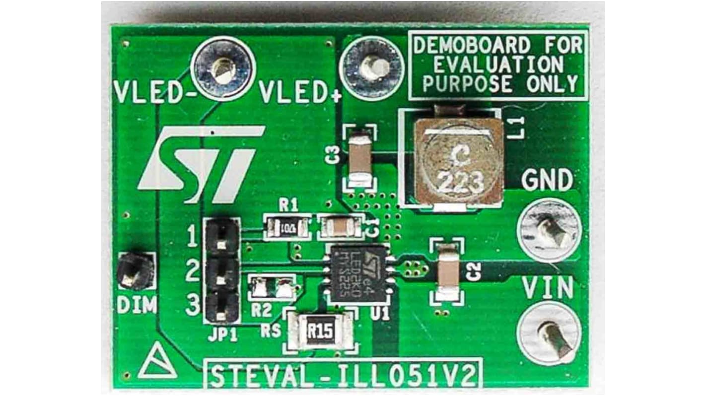 STMicroelectronics STEVAL-ILL051V2, STEVAL LED Driver Evaluation Board for LED2000 for LED Driver