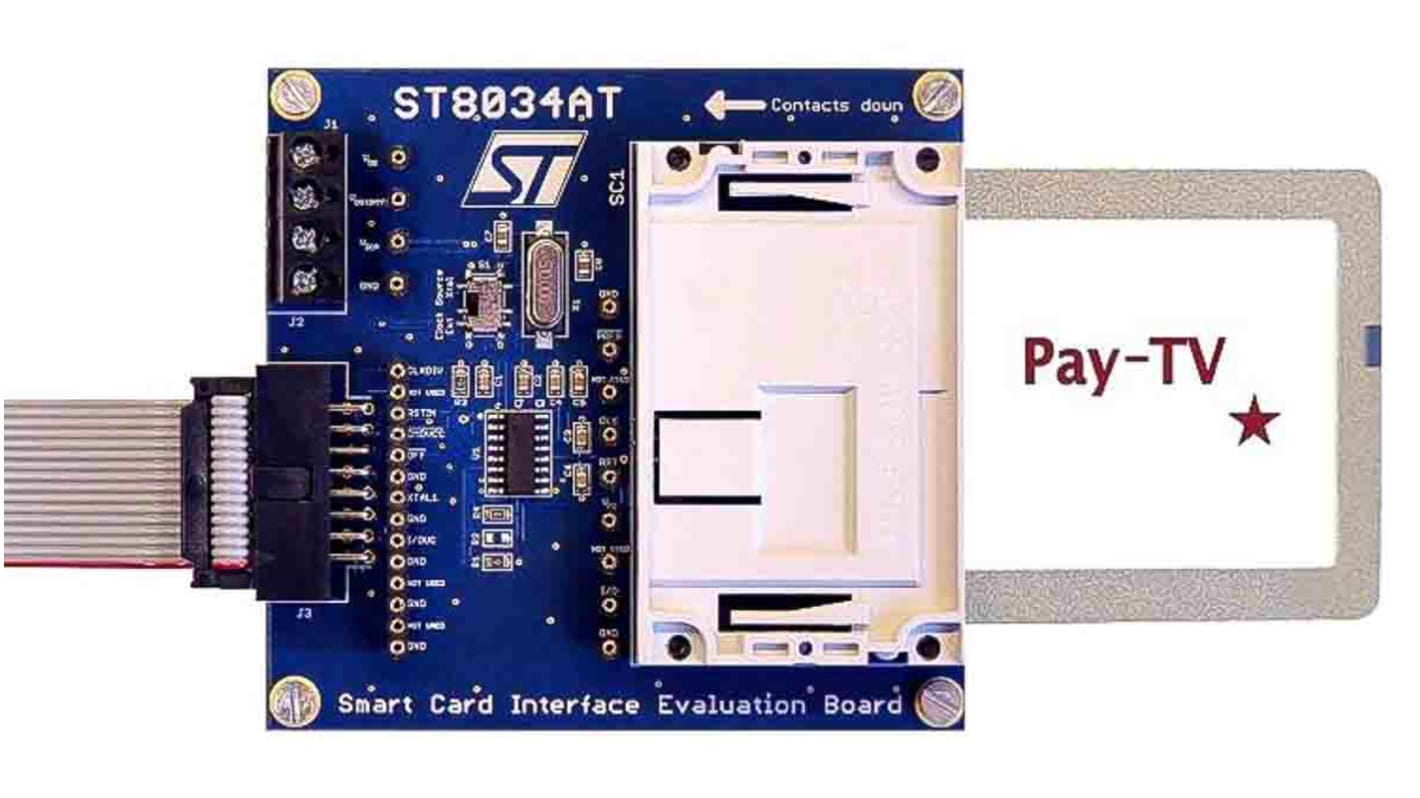 STMicroelectronics Smart Card Interface Evaluation Board ST8034AT Evaluation Board STEVAL-IPT006V1