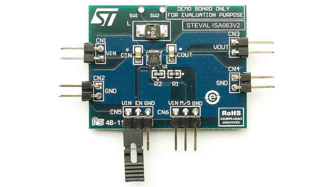 STマイクロ,  電源IC 開発キット, 評価ボード, MOSFET スイッチ 用, STEVAL-ISA063V2