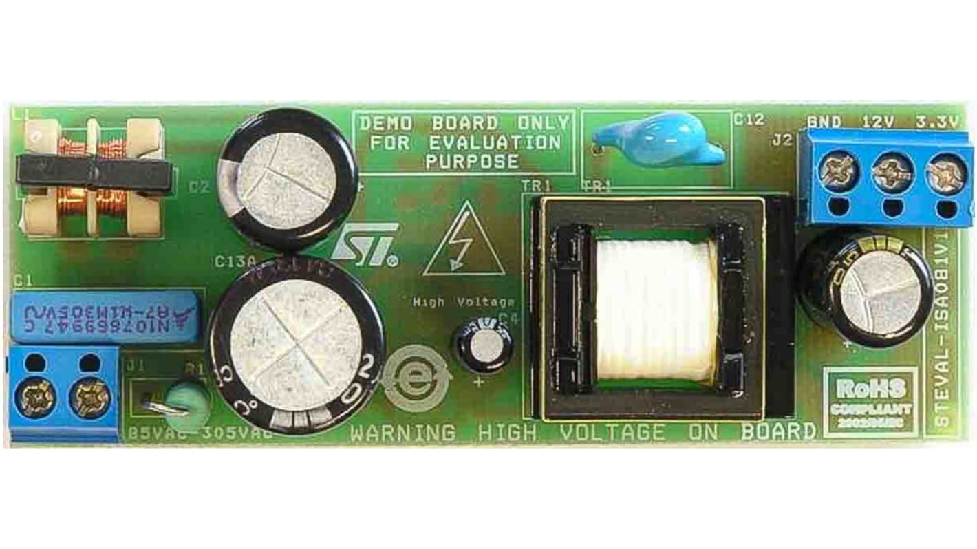 STマイクロ,  電源IC 開発キット, 評価ボード, 電源, スイッチモード電源 用, STEVAL-ISA081V1