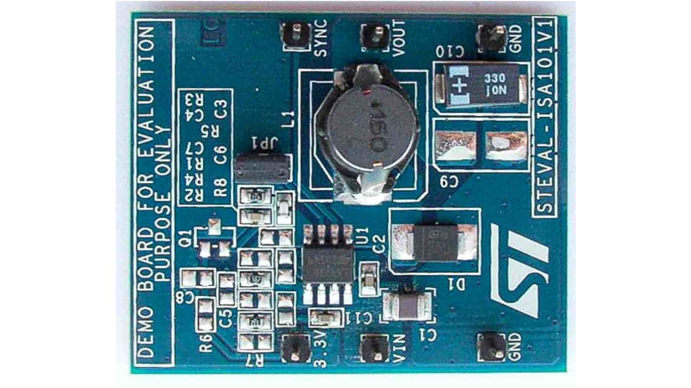 STマイクロ,  電源IC 開発キット, 評価ボード, ステップダウンスイッチングレギュレータ 用, STEVAL-ISA101V1