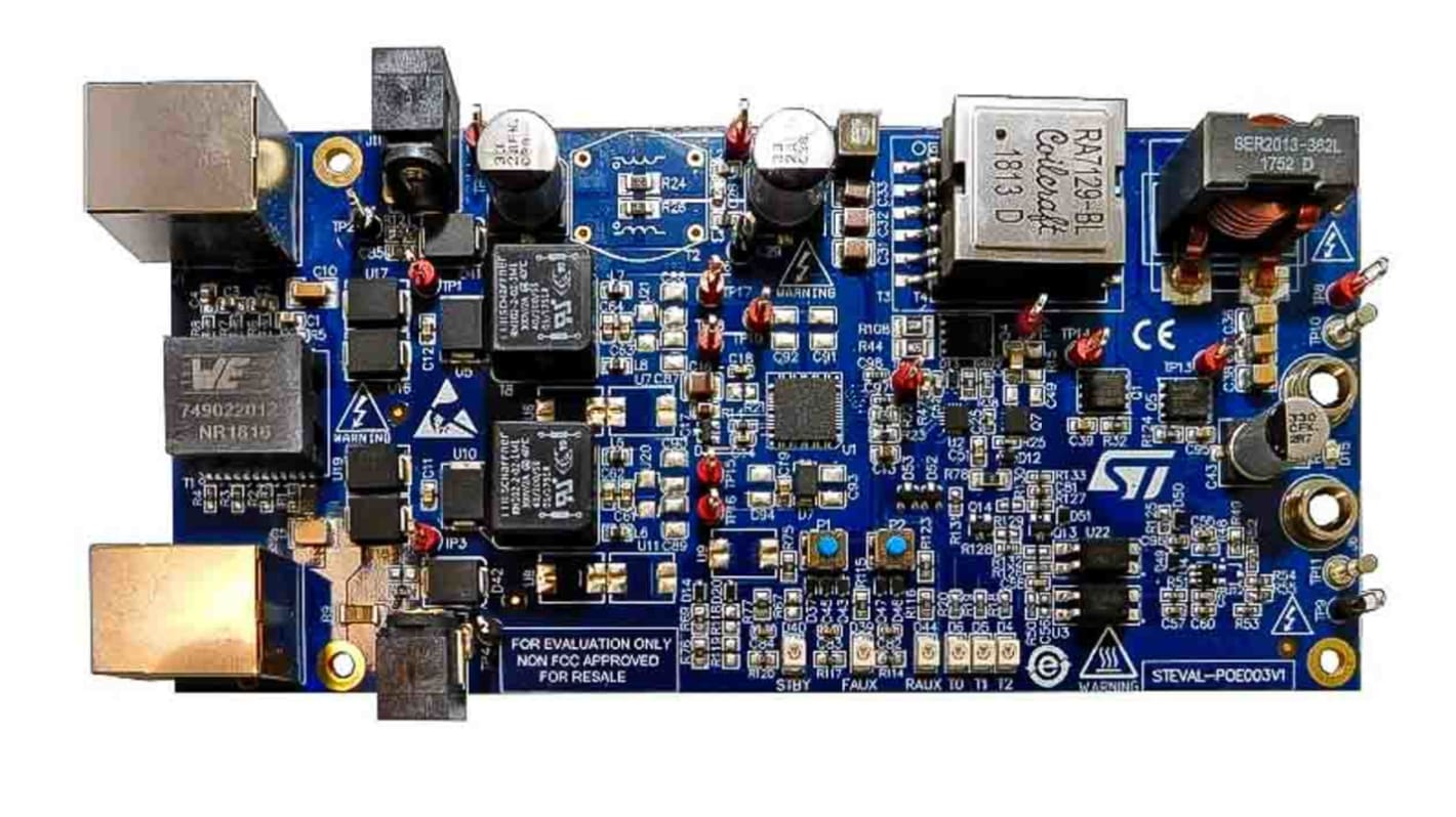 STマイクロ,  電源IC 開発キット, 評価ボード, 高効率変換 用, STEVAL-POE003V1