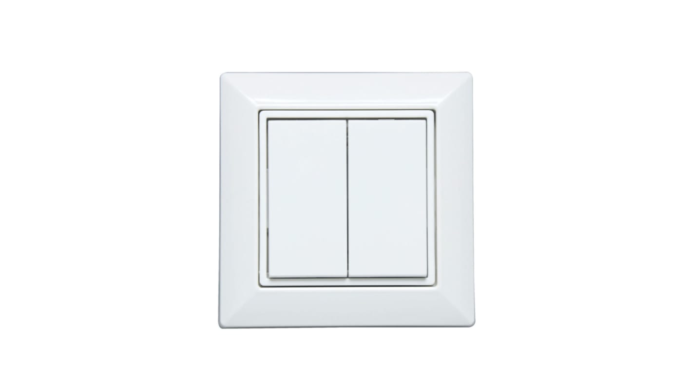 Finder White Smart Light Switch, 4 Way, 1Y