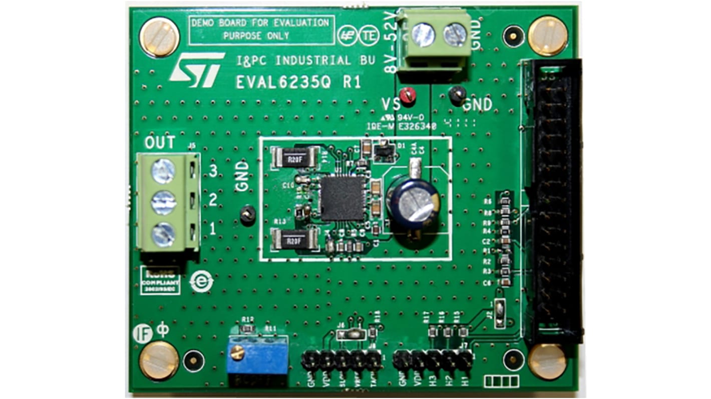 STMicroelectronics Three Phase BLDC Motor Driver Mounting the L6235Q for Three Phase BLDC Motor Driver