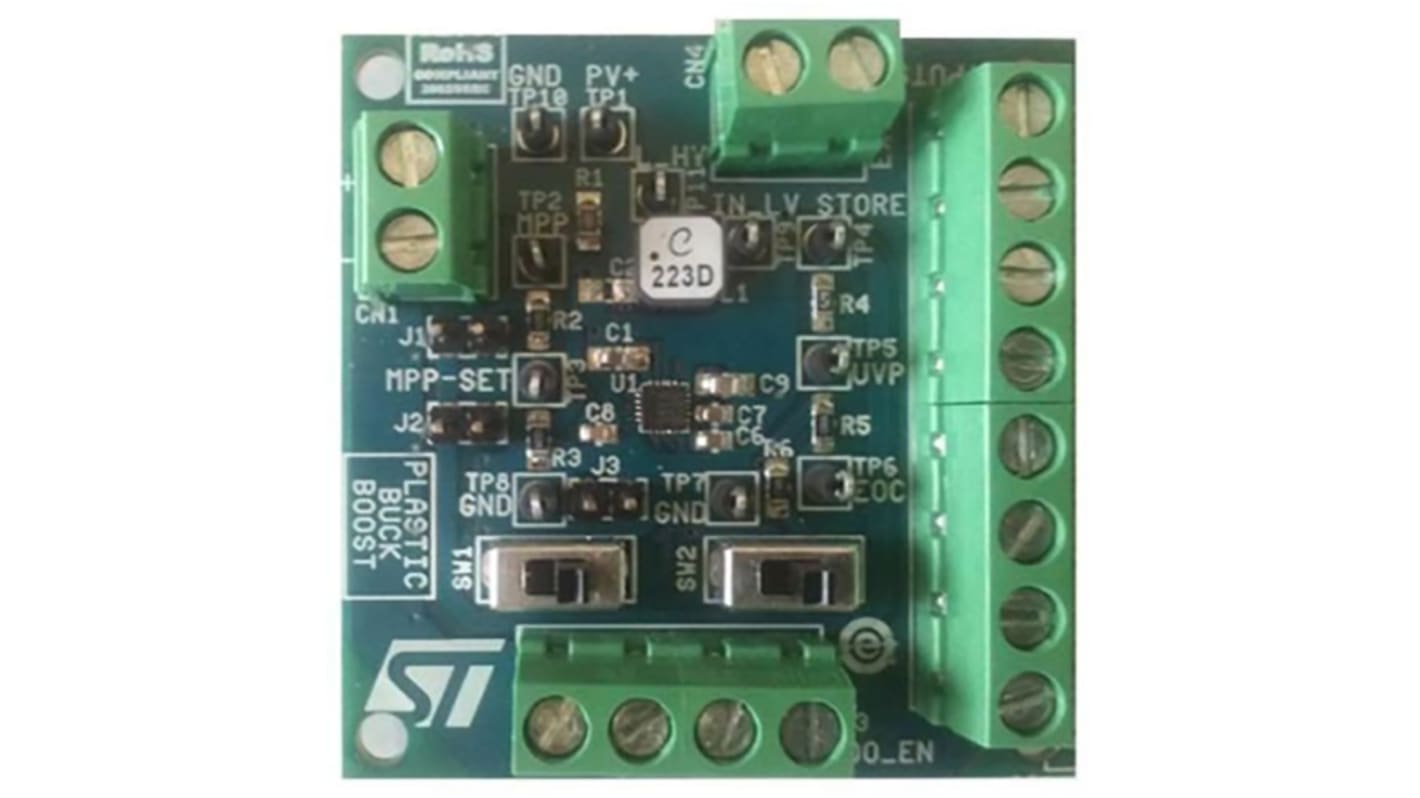 STMicroelectronics Evaluation Board for SPV1050 ULP Energy Harvester and Battery Charger - Buck-Boost Configuration
