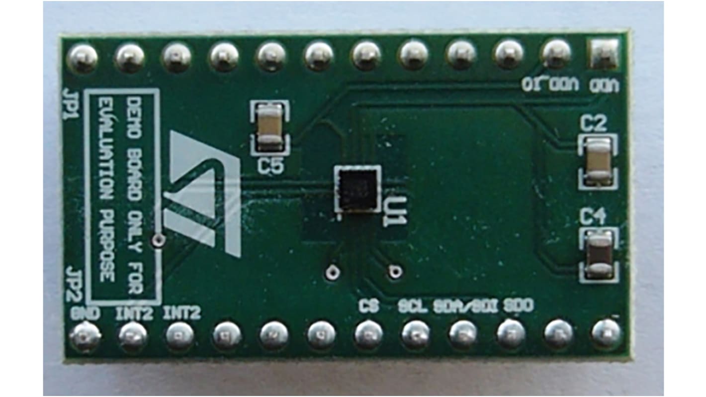 STMicroelectronics LIS2DH12 3-Axis Accelerometer Adapter Board for Standard DIL 24 Socket Entwicklungskit für