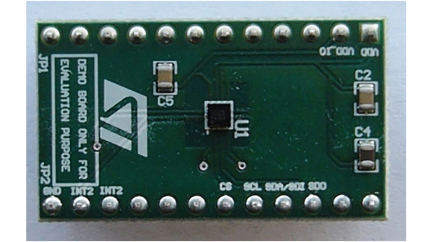STMicroelectronics LIS2DH12 3-Axis Accelerometer Adapter Board for Standard DIL 24 Socket Adapter Board Standard DIL24