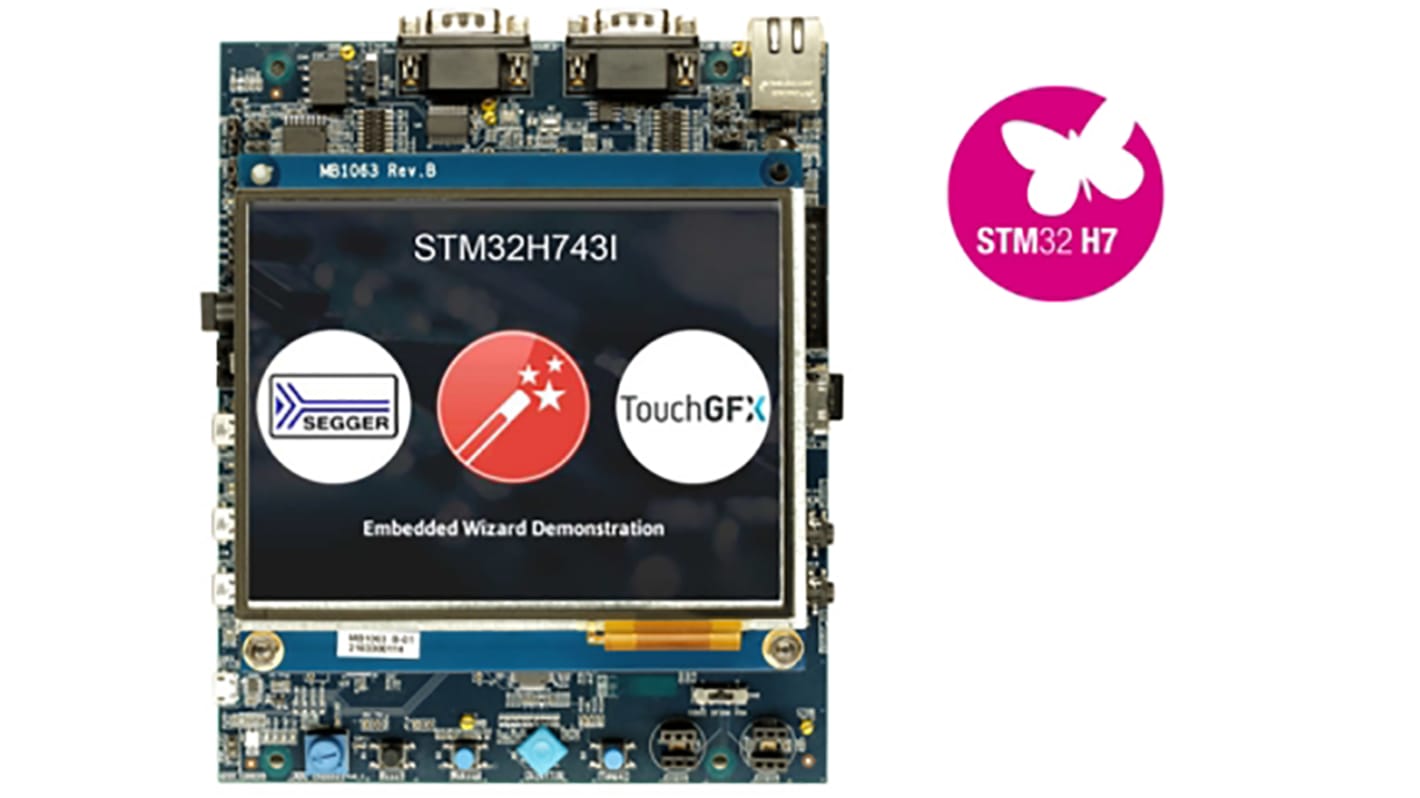 STMicroelectronics Evaluation Board with STM32H743XI MCU Microcontroller Evaluation Board STM32H743I-EVAL2