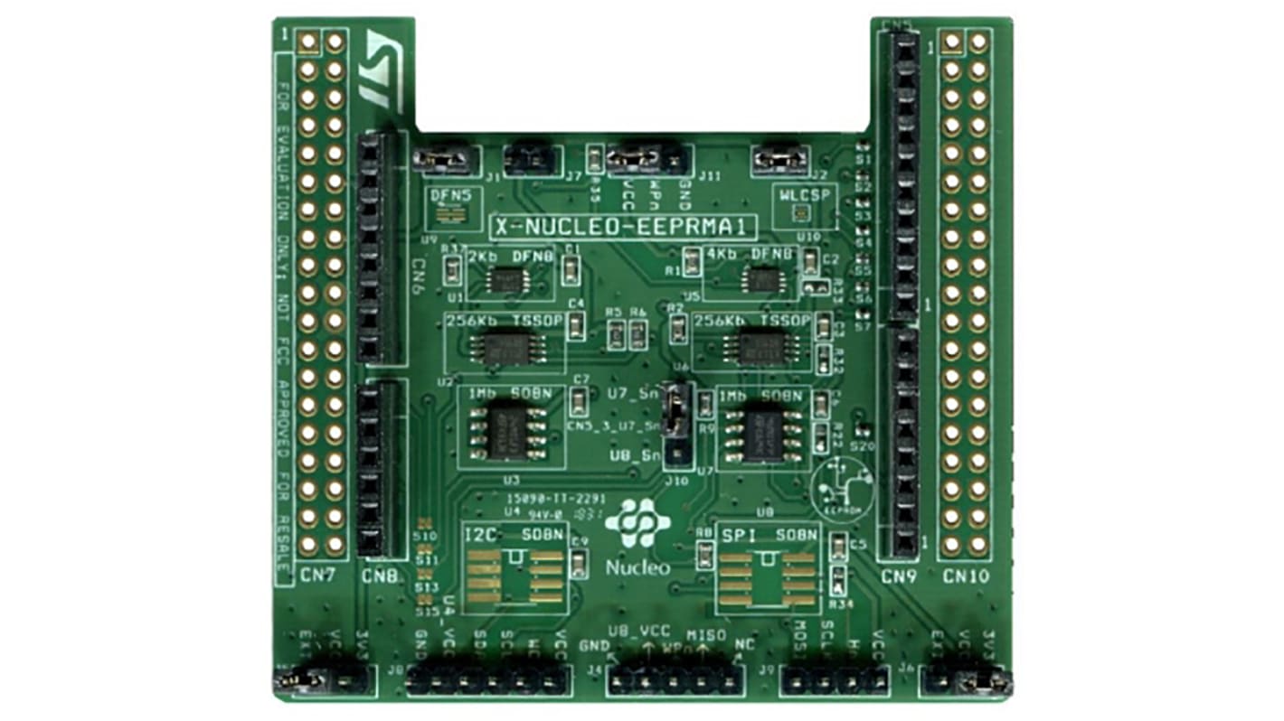 STMicroelectronics X-NUCLEO-EEPRMA1, Standard I²C and SPI EEPROM Memory Expansion Board Expansion Board