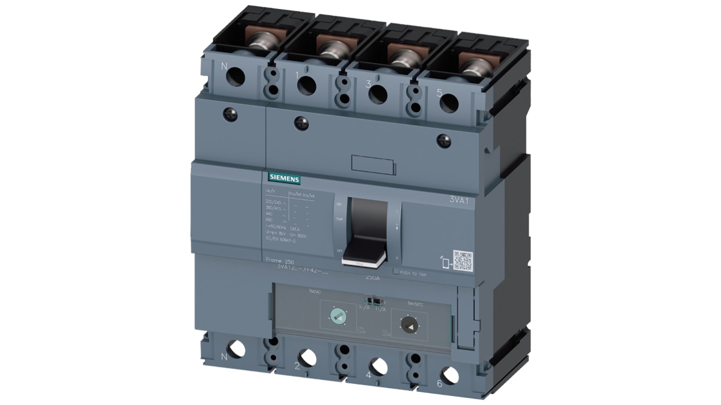 Siemens 175 → 250 A Sentron Motor Protection Circuit Breaker