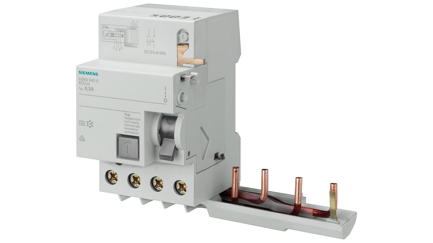 Siemens Sentron 40 A MCB, 4P Type AC