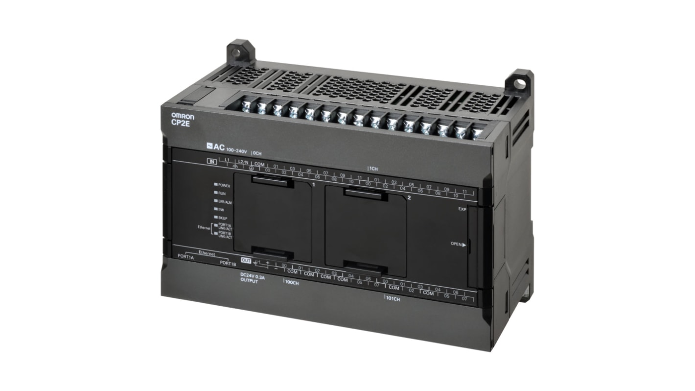 Omron CP2E Series PLC CPU for Use with CP2E Series, Transistor Output, 24-Input, Digital Input