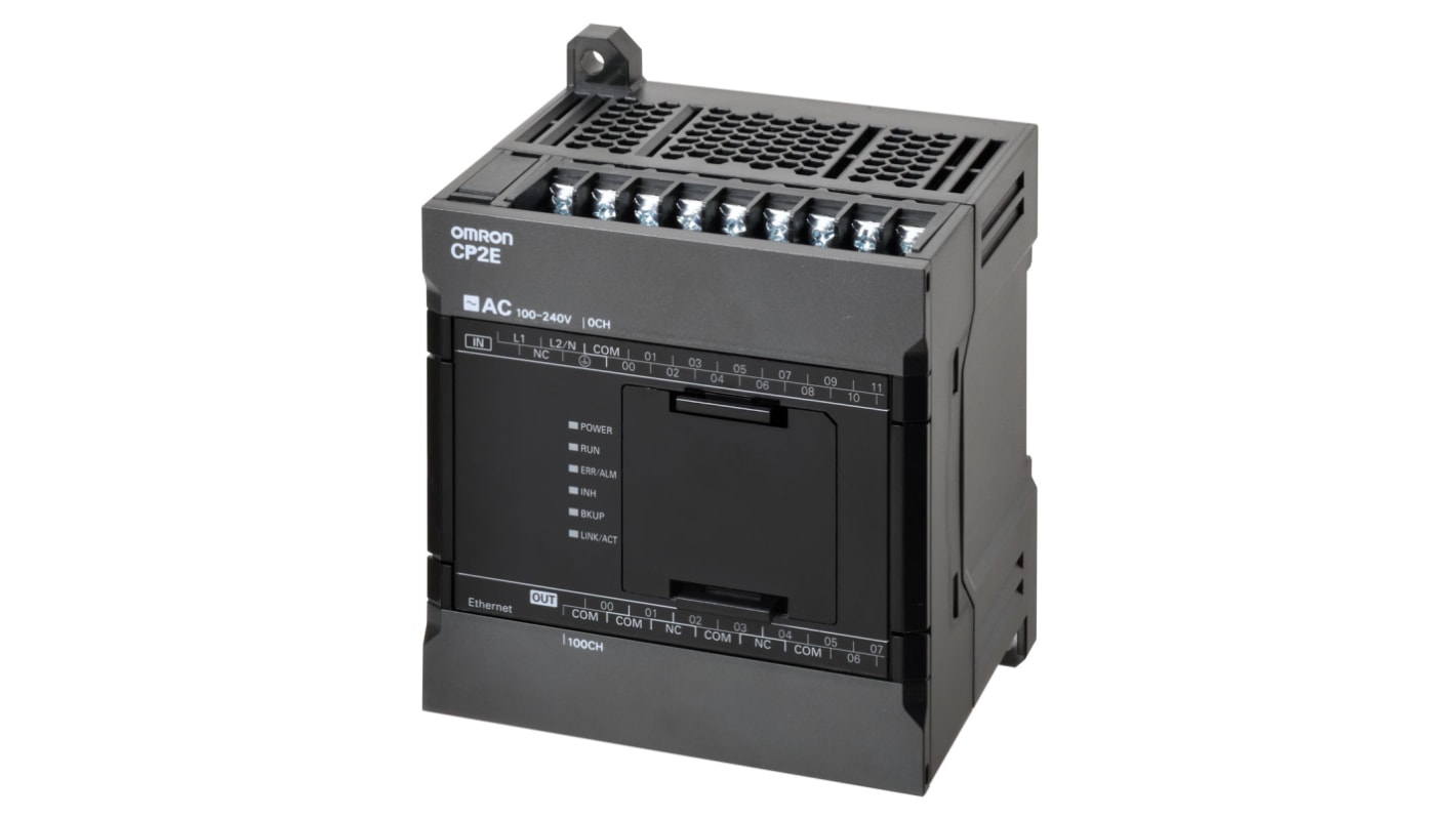 Rs-Online CPU PLC Omron CP2E ingressi: 12 uscite: 8 20 I/O 24 V c.c