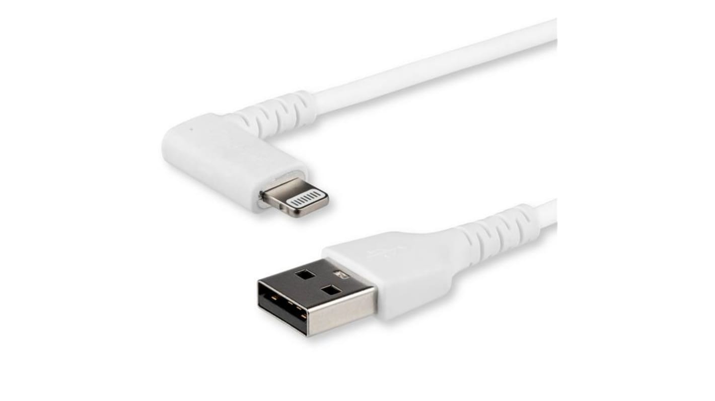 StarTech.com USB-kabel, Hvid, USB A til Lightning, 1m