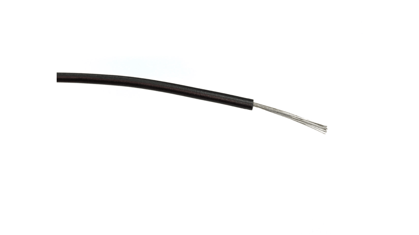 RS PRO 黑色单芯线电线, 0.5 mm², 500m长, 20 AWG, 1 kV 交流, 最高+85°C, PVC绝缘