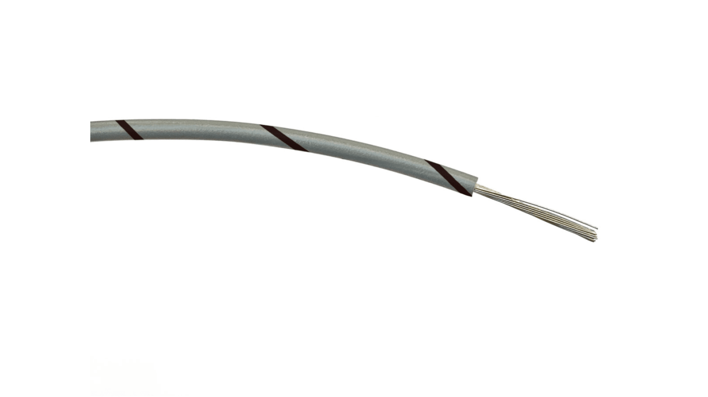 Cavo di collegamento apparecchiature RS PRO, 0,5 mm², 20 AWG, 1 kV c.a., 100m, Nero/Grigio