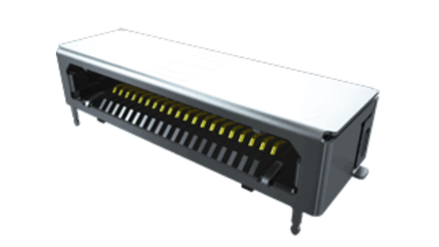 Gniazdo PCB 20 -pinowe raster: 0.8mm typu płytka – płytka Proste Przewlekany