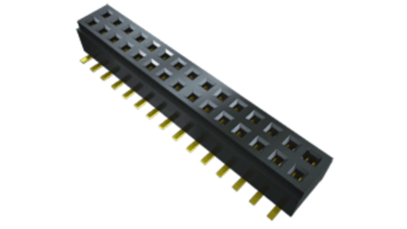 Gniazdo PCB 32 -pinowe 2 -rzędowe raster: 1mm typu płytka – płytka Proste SMD