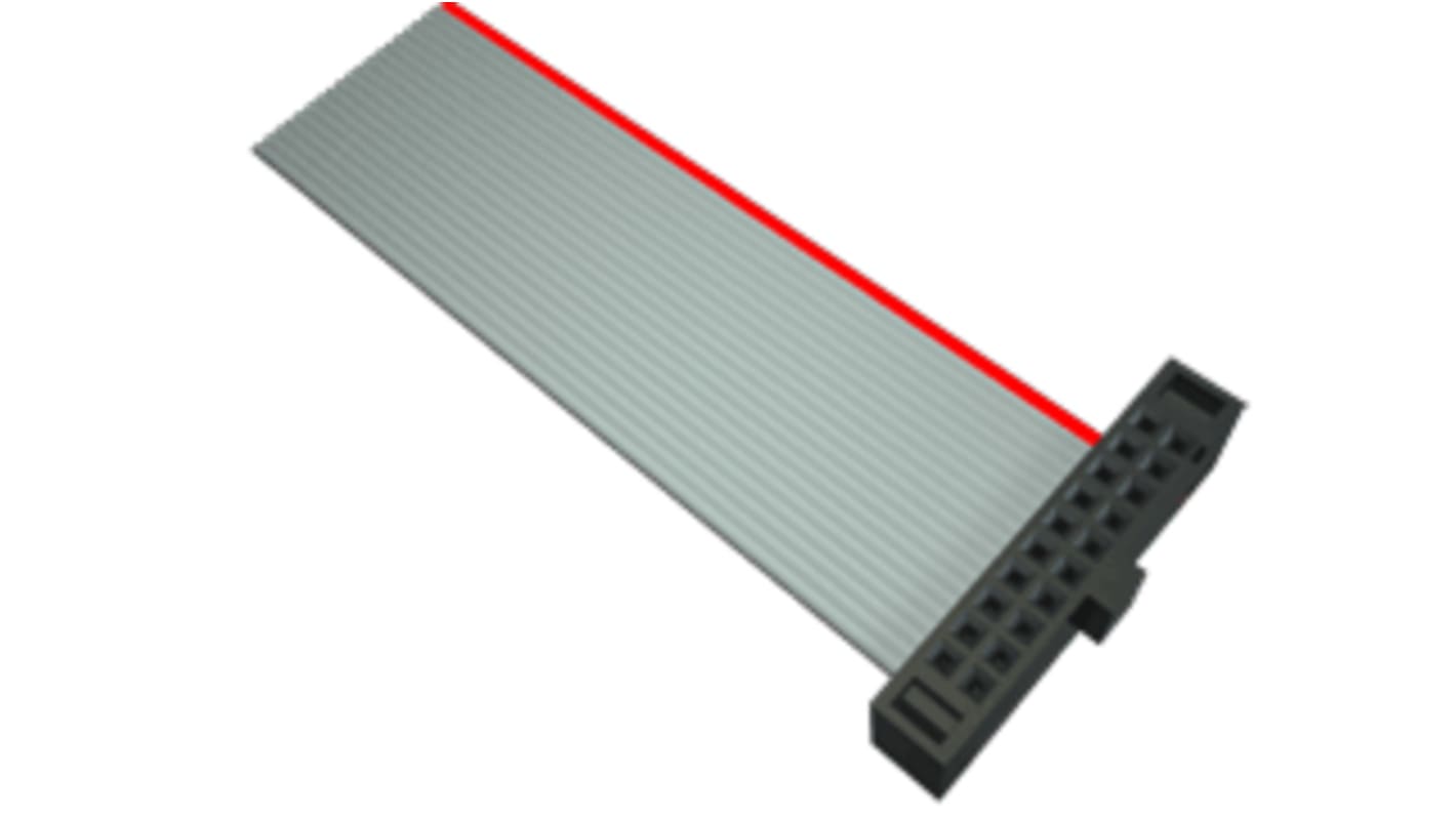 Samtec FFSD Series Flat Ribbon Cable, 10-Way, 15in Length, Tiger Eye IDC to Tiger Eye IDC