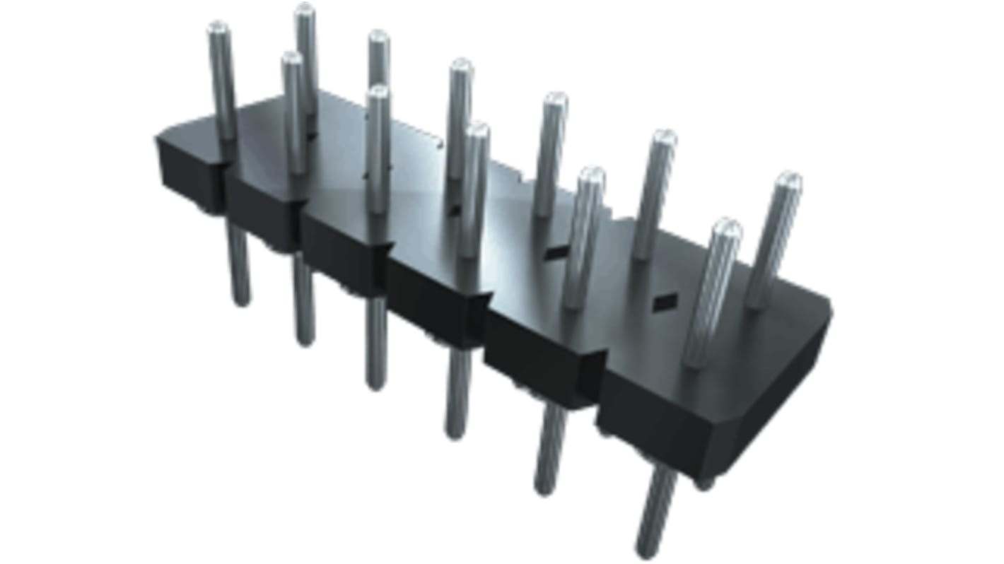 Samtec BDL Series Straight Through Hole Pin Header, 8 Contact(s), 2.54mm Pitch, 2 Row(s), Unshrouded