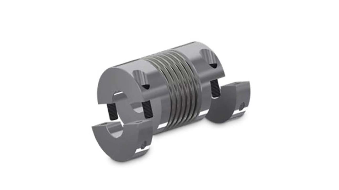 Huco Bellows Coupling, 82mm Outside Diameter, 32mm Bore, 91mm Length Coupler