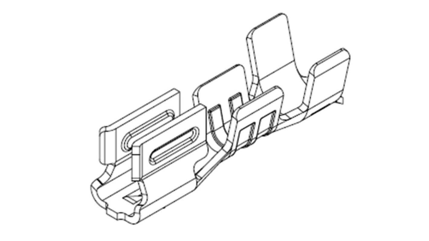 Terminale a crimpare Molex Femmina, 24AWG → 22AWG, Crimpatura o compressione