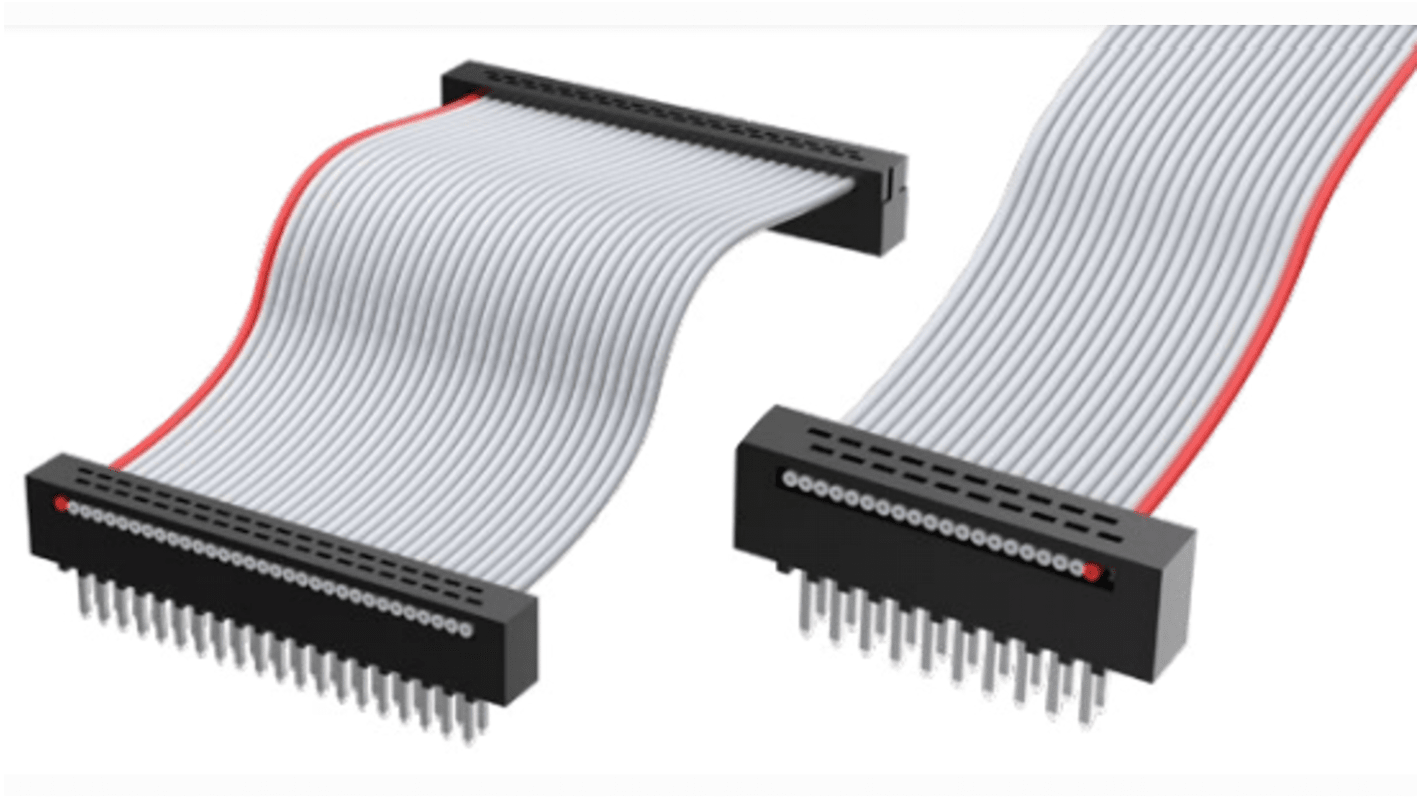 Samtec FFMD Series Flat Ribbon Cable, Tiger Eye IDC to Tiger Eye IDC