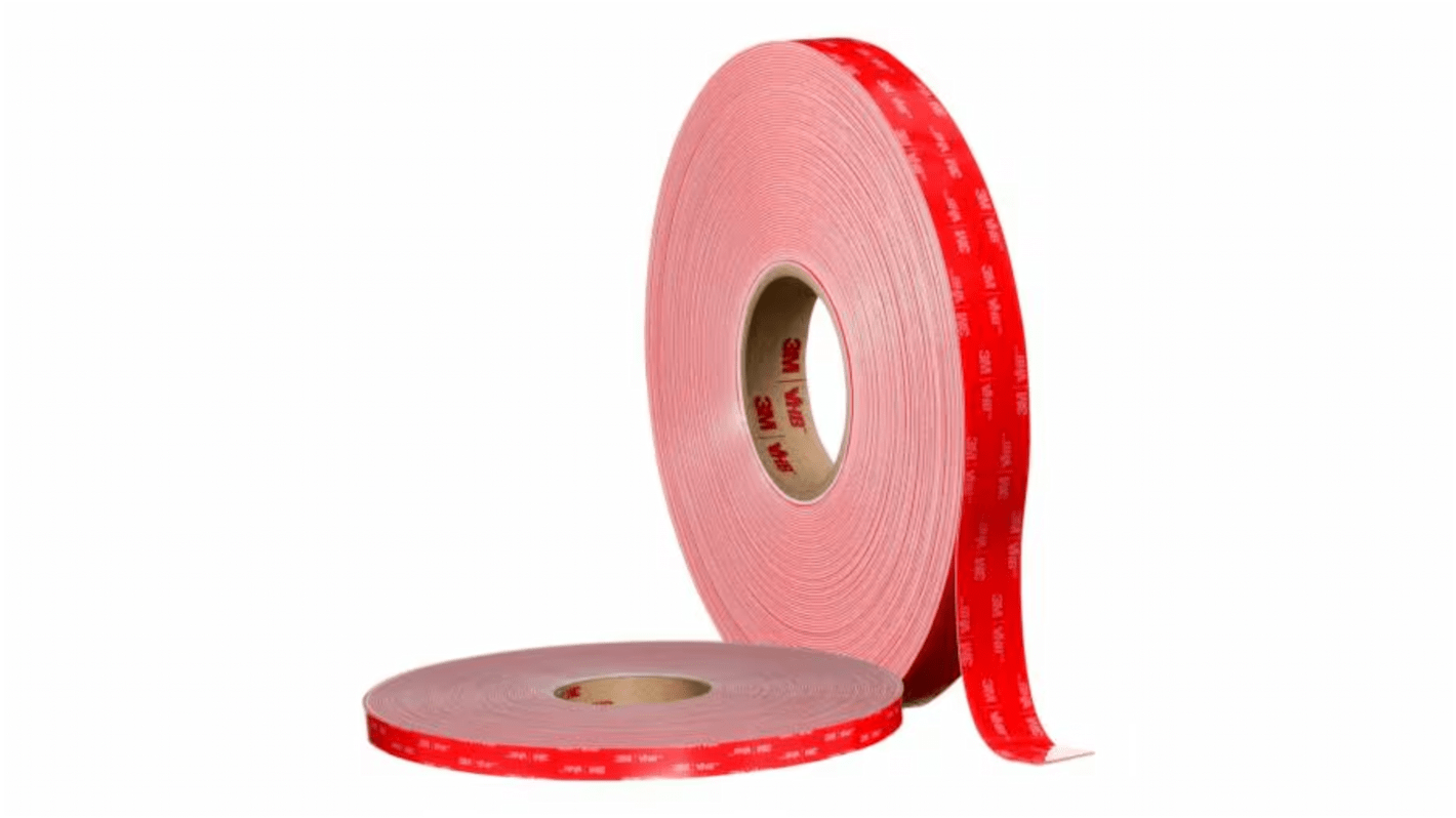 Cinta de espuma acrílica 3M LSE-160WF de color Blanco, 25.0mm x 33.0m, grosor 1.60mm