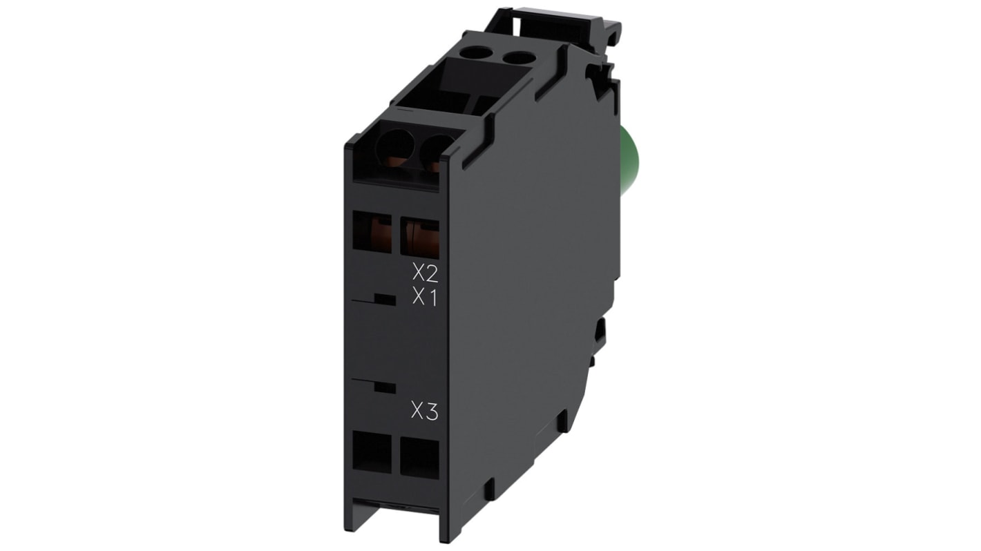 Siemens Kontaktblock, 3SU1 -Serie , LED, 24 V, Klemmanschluss, Typ Lichtblock