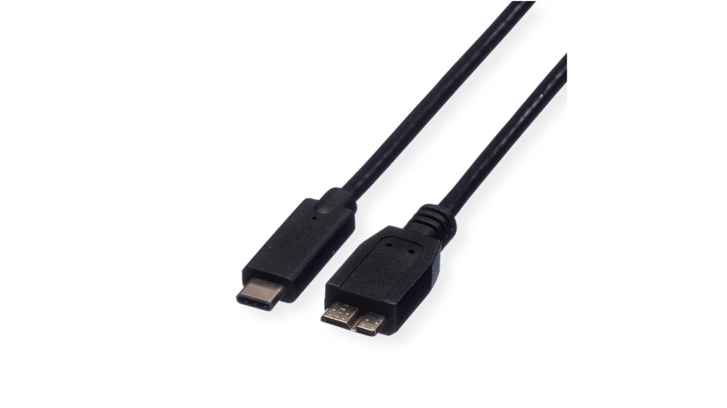 Roline USB 2.0, Male Micro USB B to Male USB C, 500mm