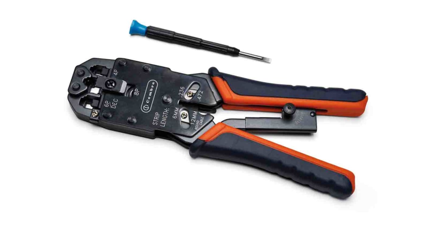 Pinza crimpatrice Cembre, Connettori RJ11, connettori RJ12, connettori RJ14, connettori RJ22, connettori RJ45
