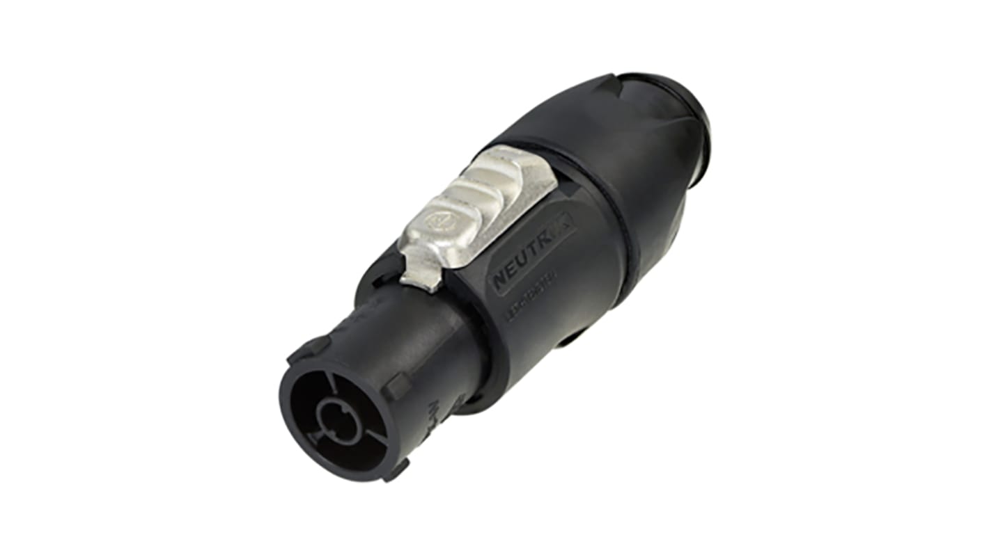 Neutrik Mains Sockets, 16A Black, Cable Mount Polyamide Screw, 250 V